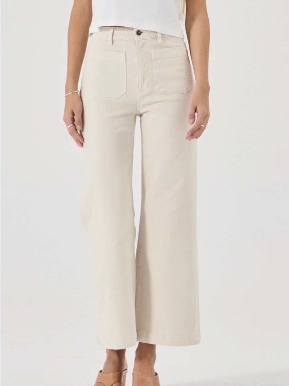 Rolla’s Sailor Jeans Comfort Off White Size 26